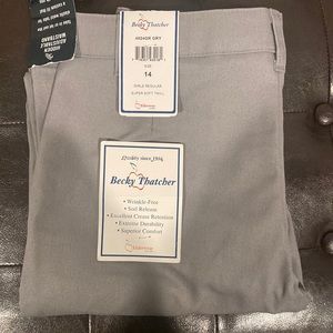 Girls gray pants size 14